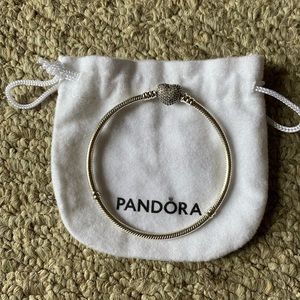 Pandora heart studded bracelet